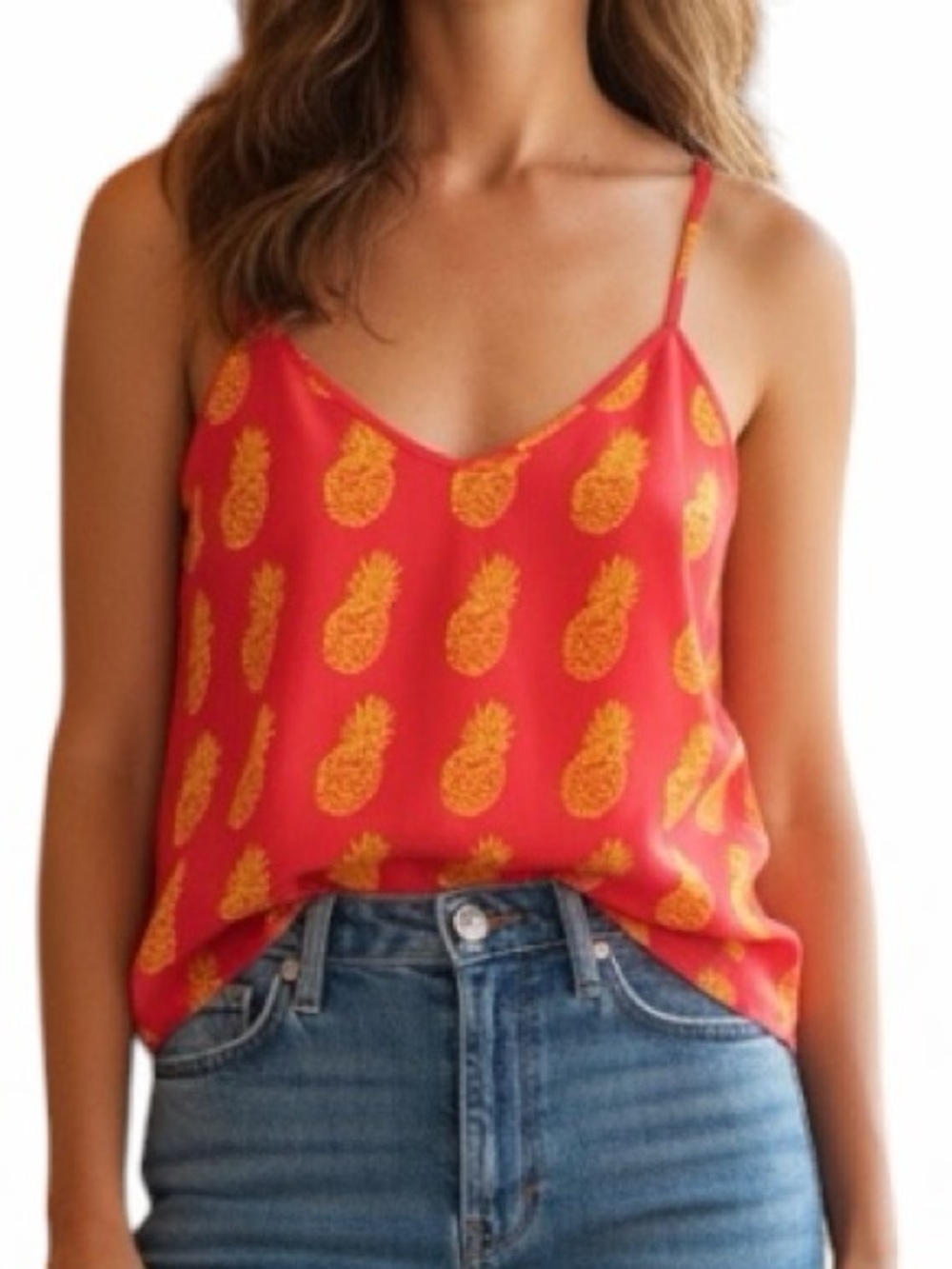 J. Crew Pineapple Print Tank